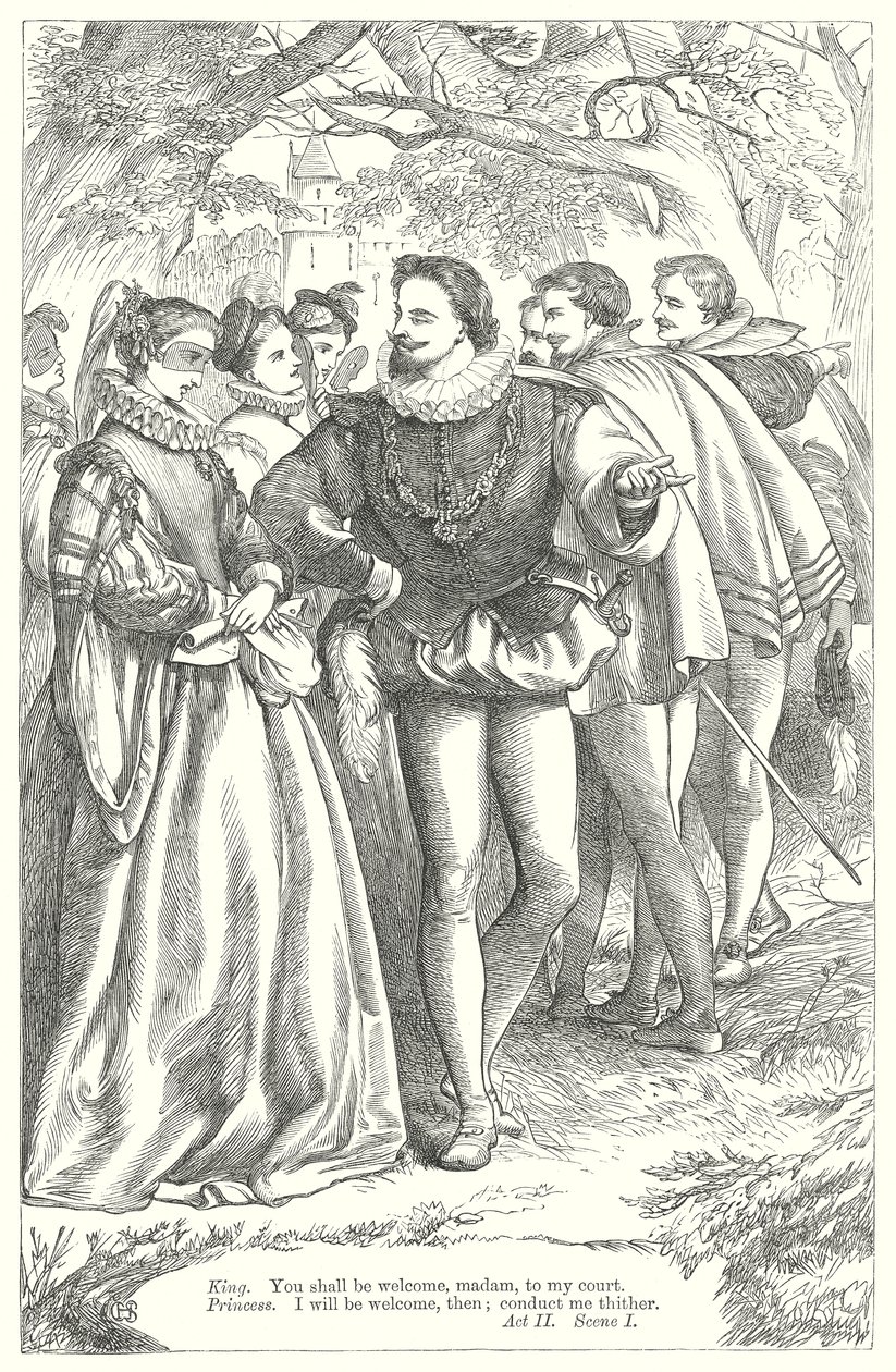 Verlorene Liebesmüh von Henry Courtney (after) Selous