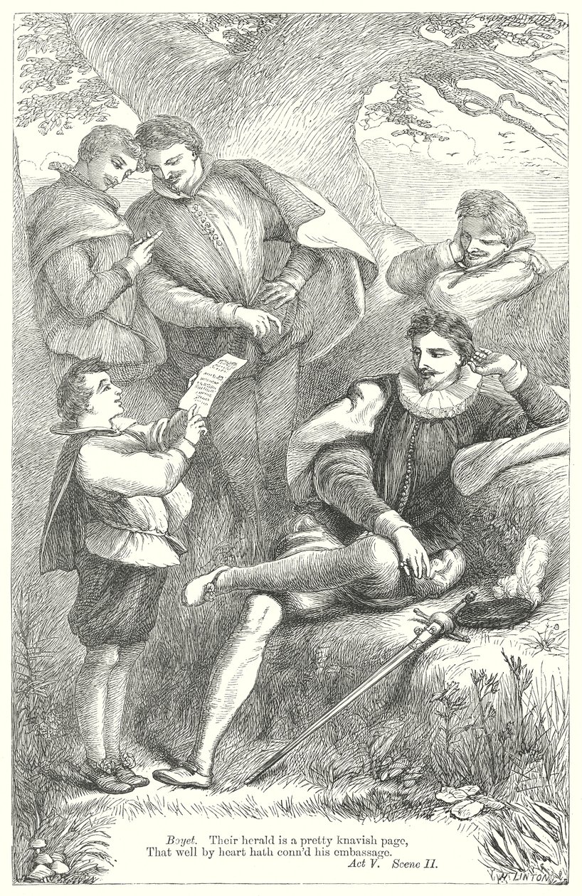 Verlorene Liebesmüh von Henry Courtney (after) Selous