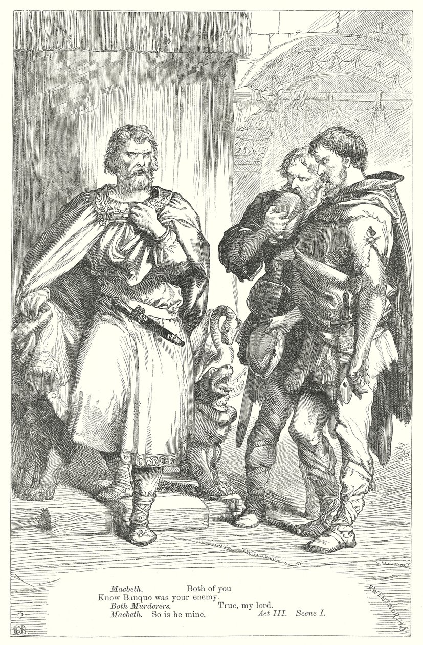 Macbeth (Gravur) von Henry Courtney (after) Selous