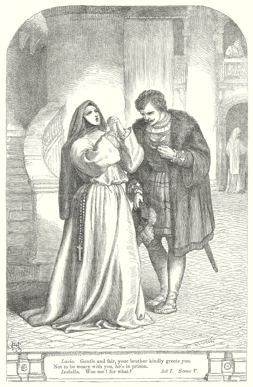 Maß für Maß (Gravur) von Henry Courtney (after) Selous