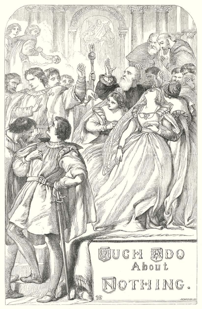 Viel Lärm um nichts (Gravur) von Henry Courtney (after) Selous