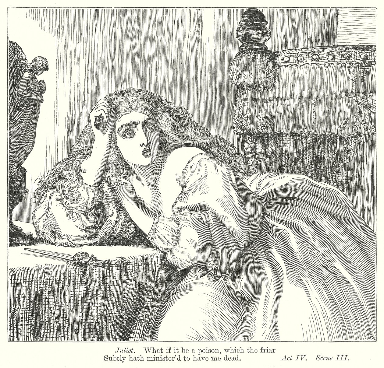 Romeo und Julia (Gravur) von Henry Courtney (after) Selous
