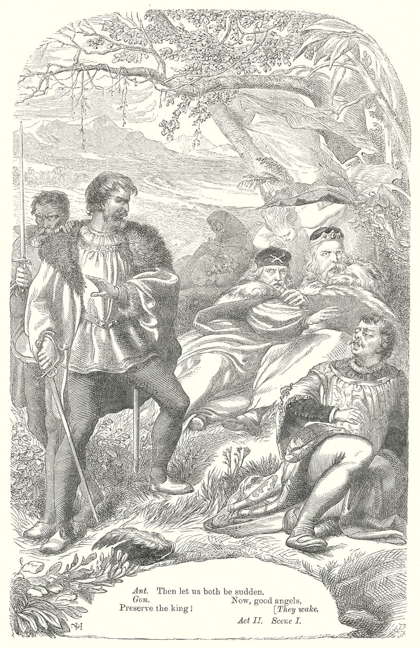Der Sturm (Gravur) von Henry Courtney (after) Selous
