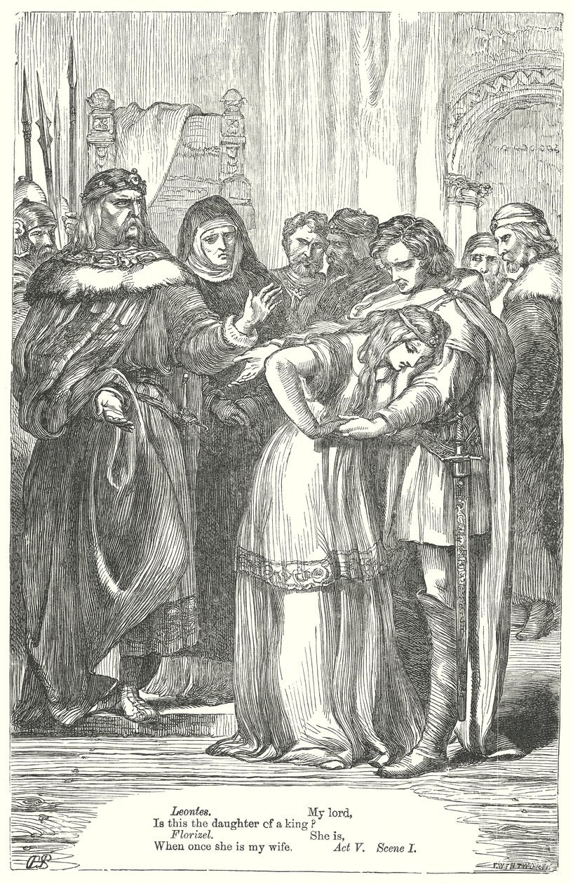 Das Wintermärchen (Gravur) von Henry Courtney (after) Selous