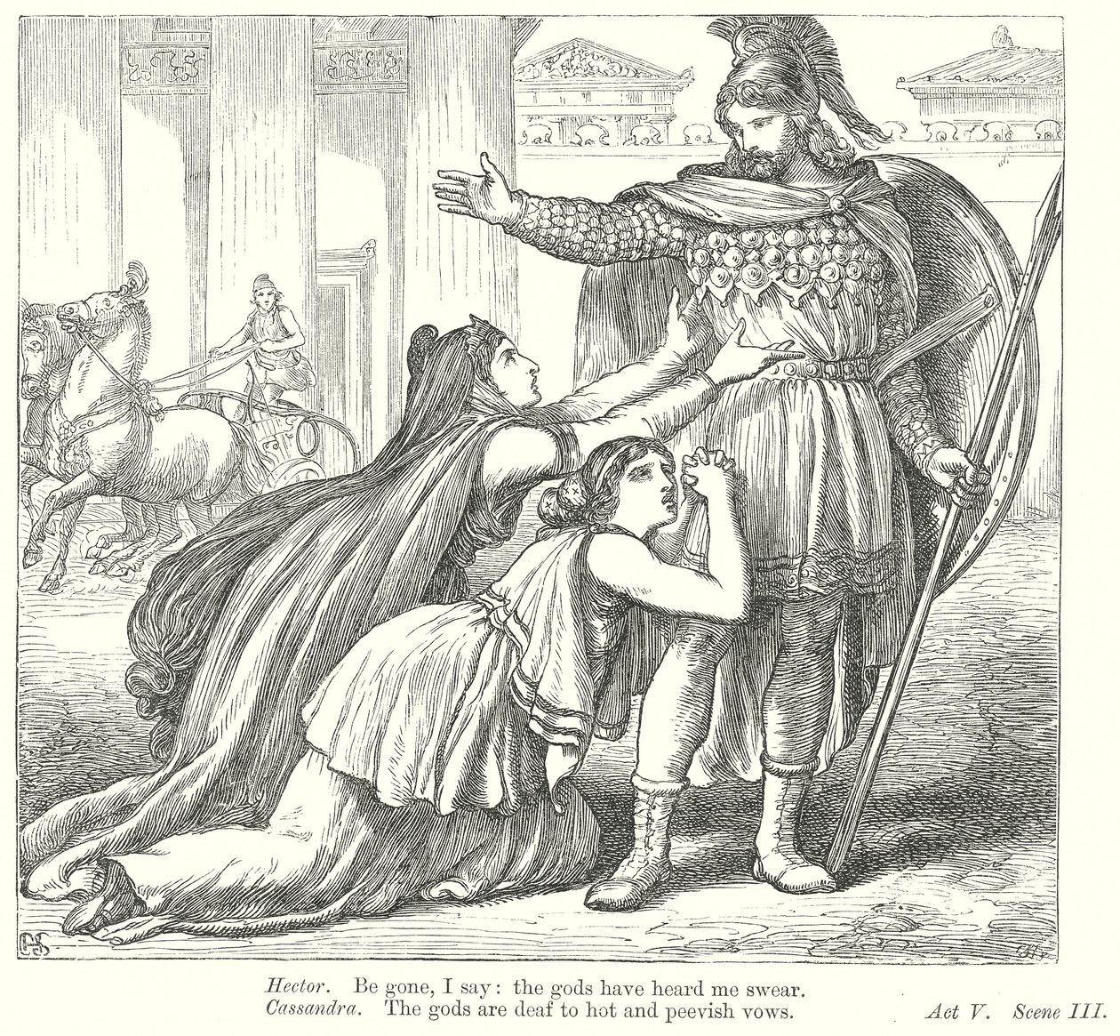 Troilus und Cressida von Henry Courtney (after) Selous