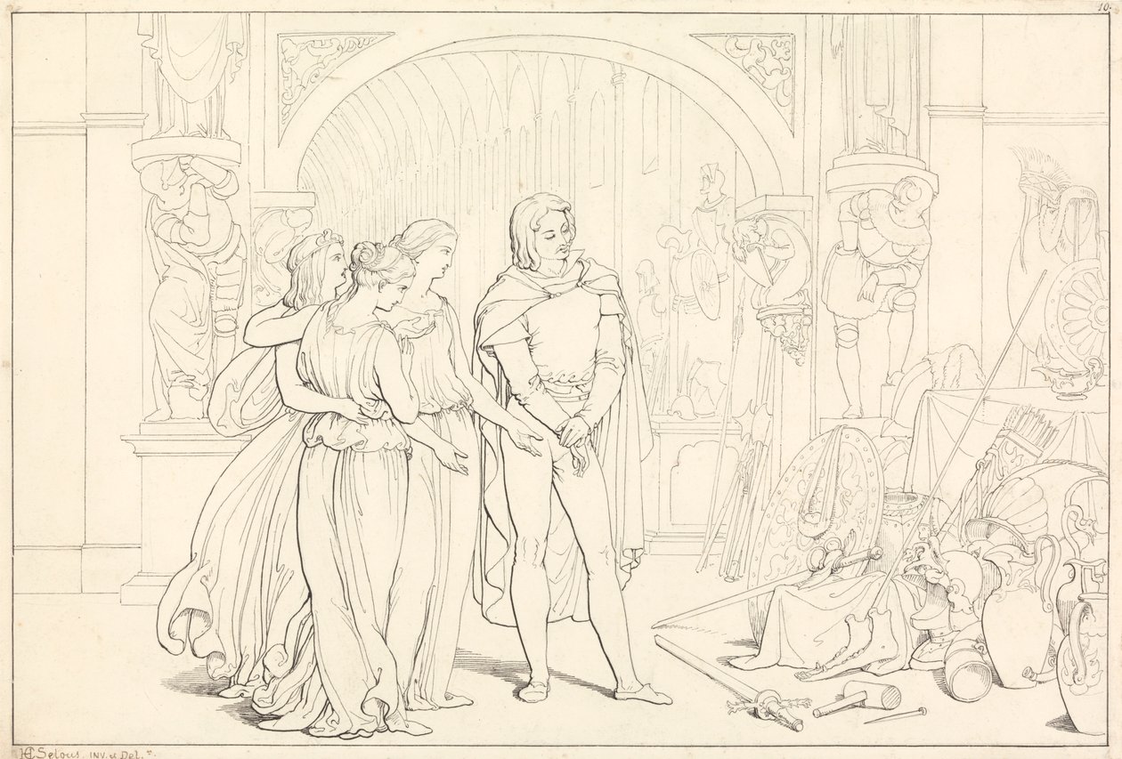 Illustration zu Pilgerreise, 10. (Der Pilger in der Rüstung) von Henry Courtney Selous