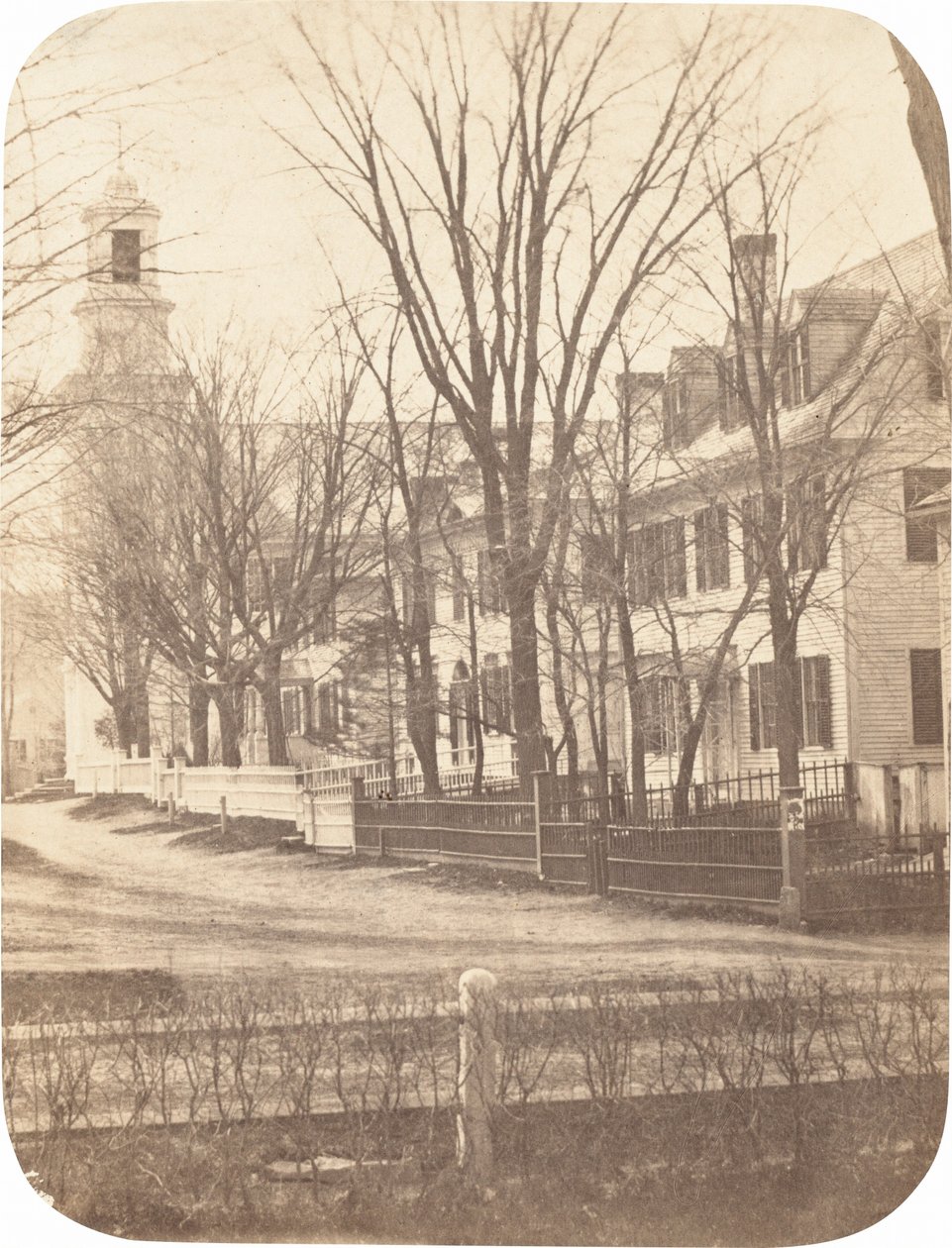 Dartmouth College Kirche, Professor Clement Longs Haus, Präsident Nathan Lords Haus, Sherman Nunnery von Henry F. Herbert