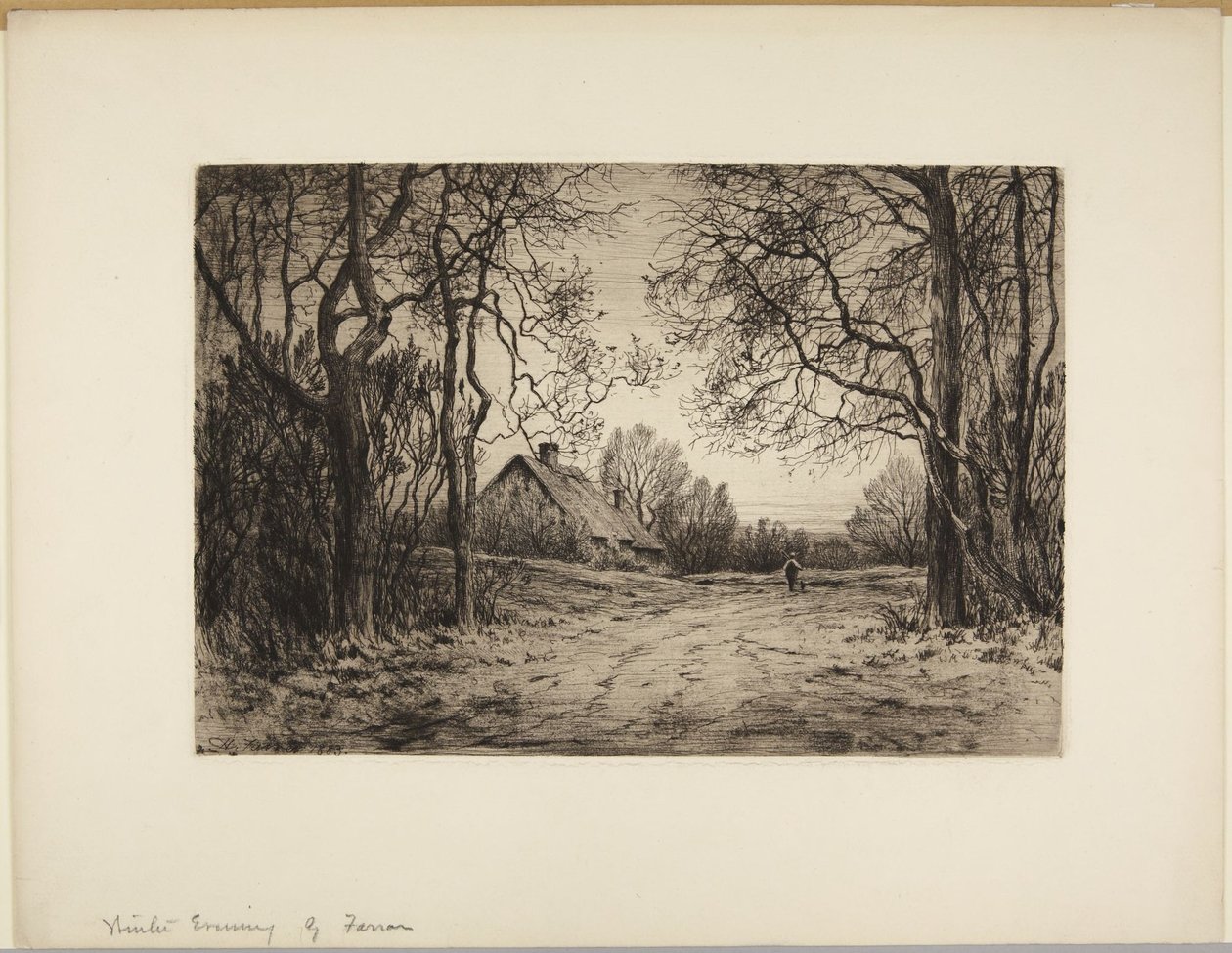 Winterabend von Henry Farrer
