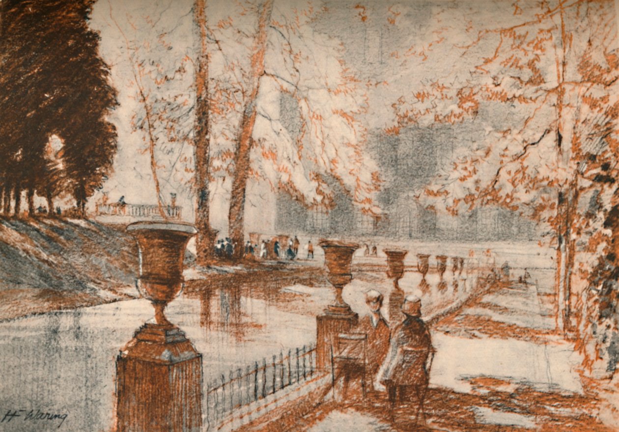 Der Luxemburger Paris liebt Bäume und Kinder, ca. 1927 von Henry Franks Waring