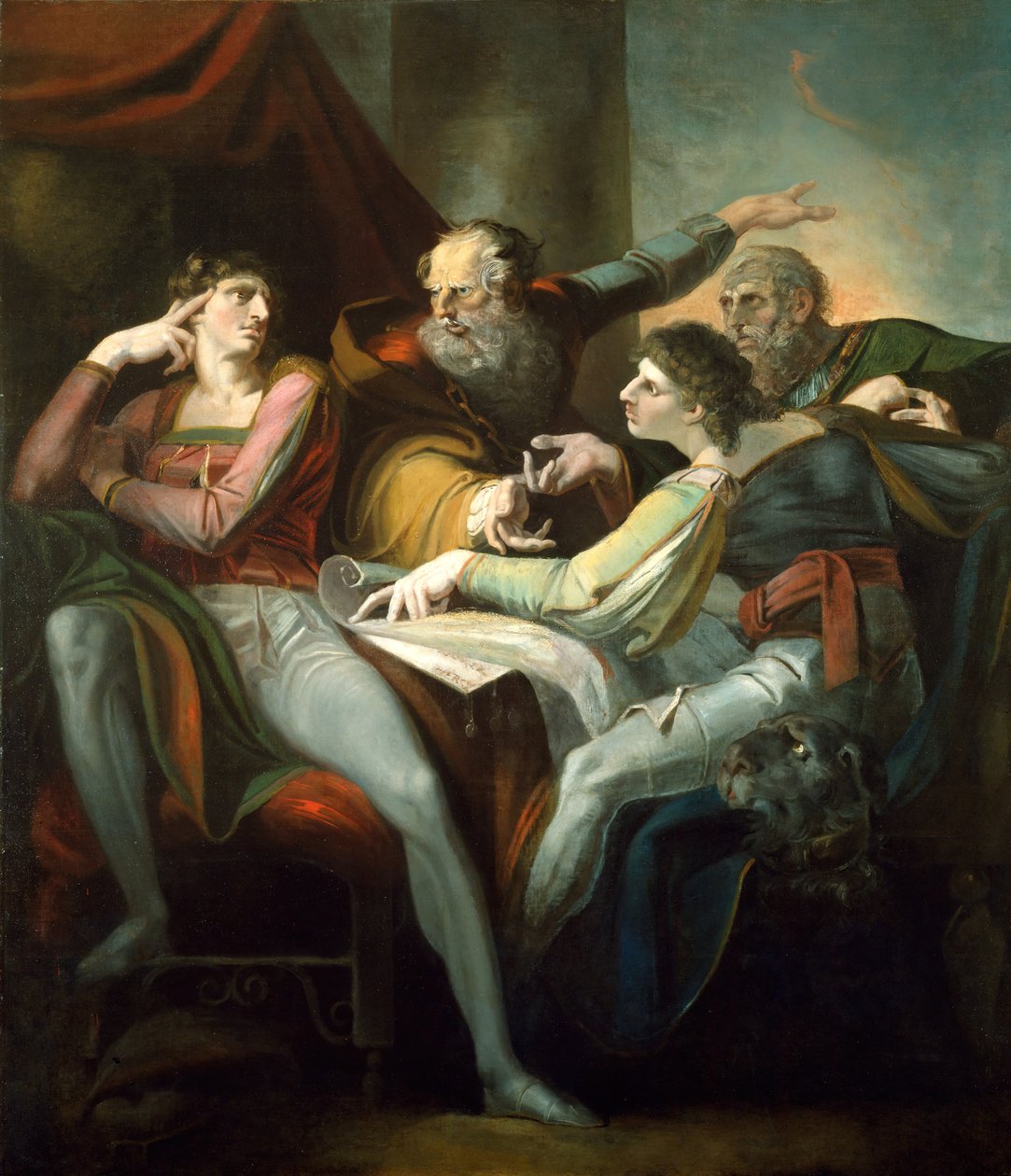 Streit zwischen Hotspur, Glendower, Mortimer und Worcester, 1784 von Johann Heinrich Füssli