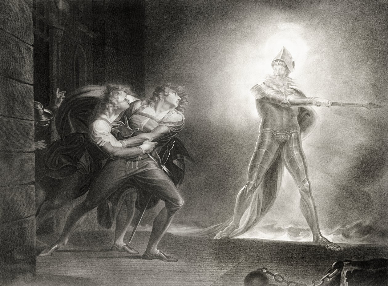 Hamlet, Akt I, Szene IV, von William Shakespeare (1564-1616) graviert von Robert Thew (1758-1802) von Johann Heinrich Füssli