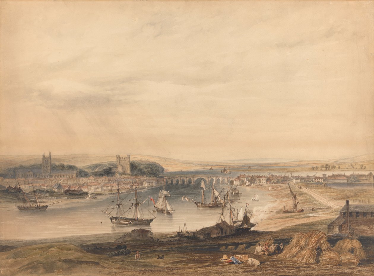 Ein Blick auf Rochester, die Stadt und den Hafen von Henry Gastineau