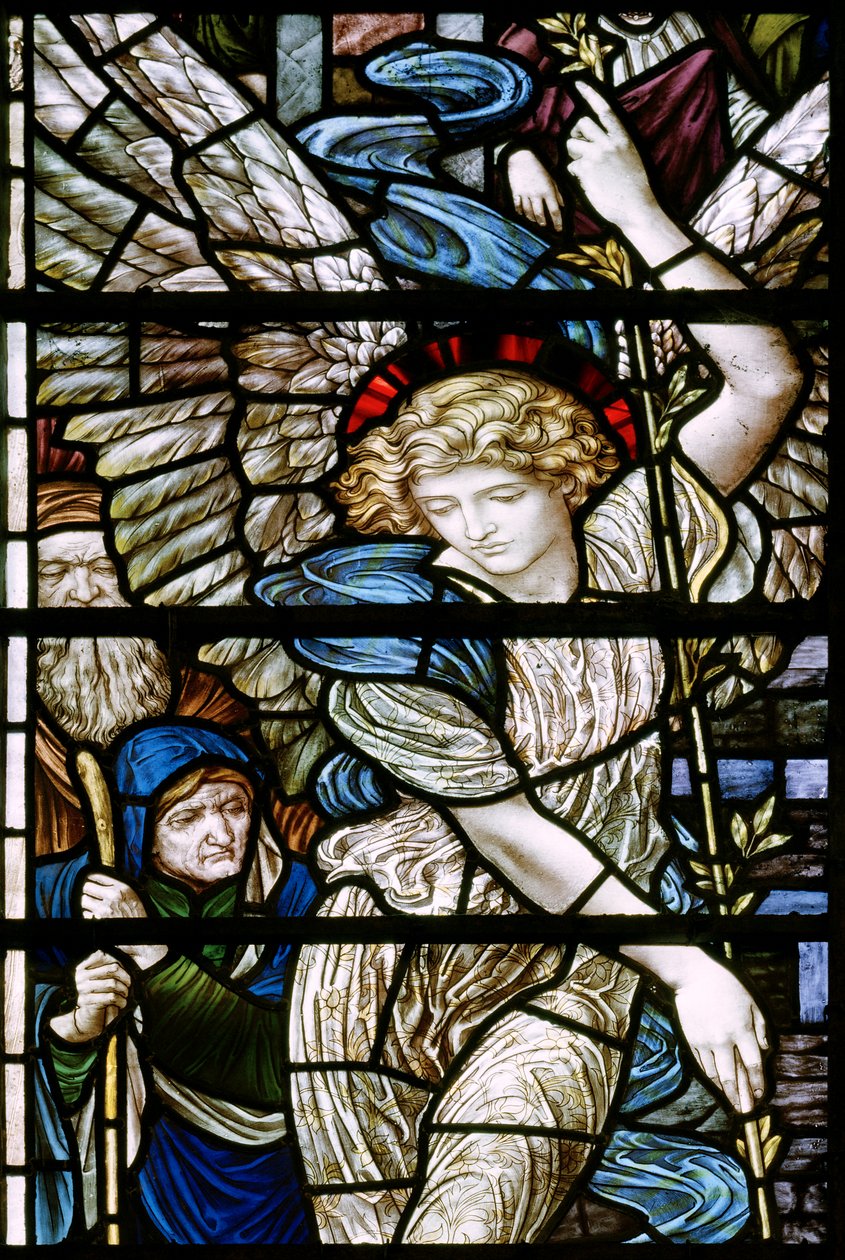Romsey Abbey, Der Teich von Bethesda (Detail), Engel von Henry Holiday