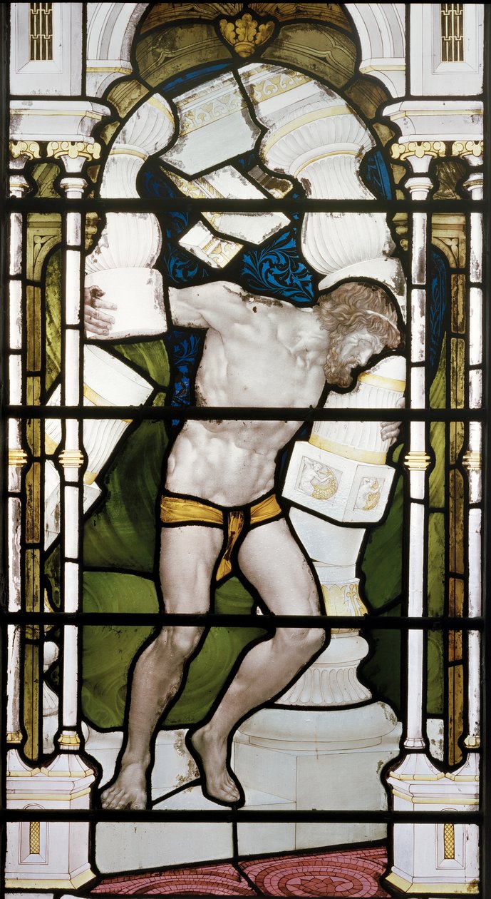 Samson und die Säulen, 1881-83 von Henry Holiday
