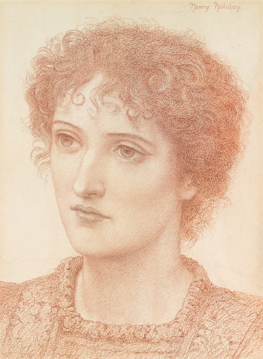 Studie einer jungen Frau von Henry Holiday