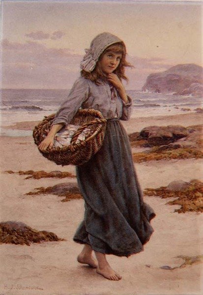 Das Fischermädchen von Henry James Johnstone