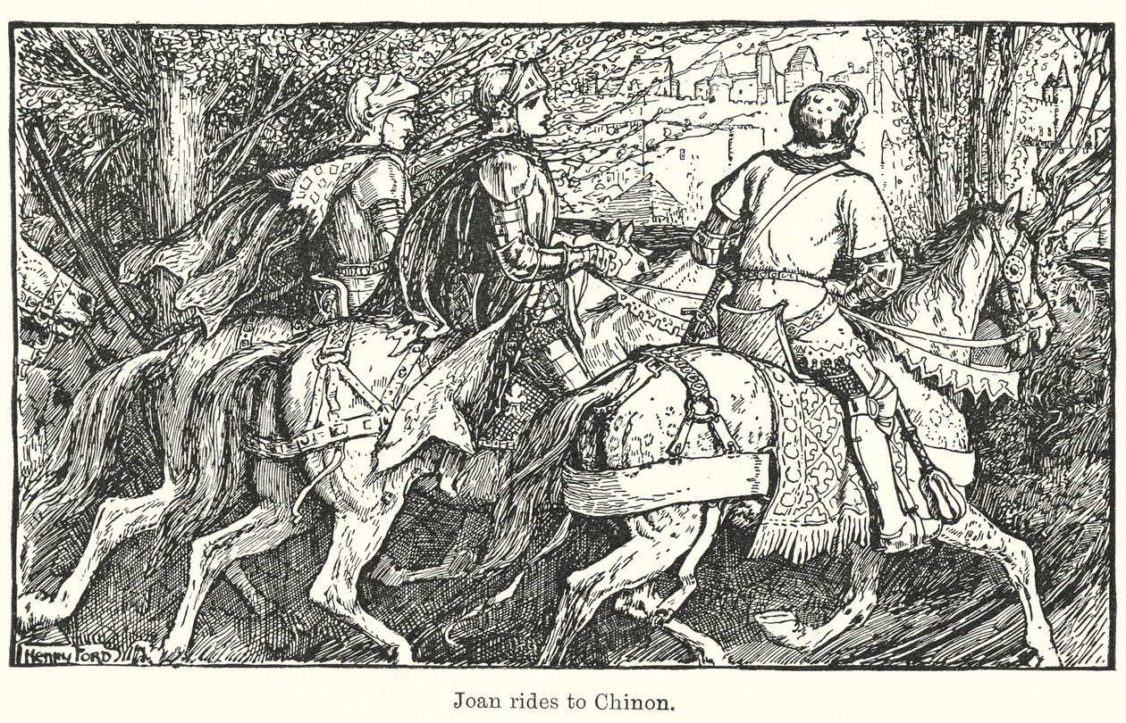 Joan reitet nach Chinon von Henry Justice Ford