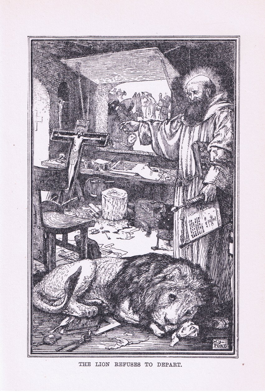 Der Löwe weigert sich zu gehen, 1912 von Henry Justice Ford