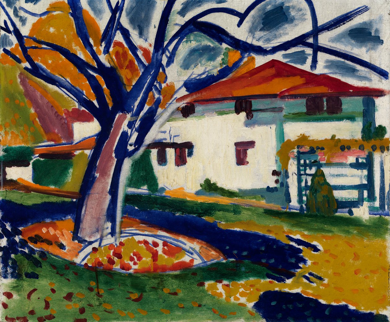 Blaue Bäume, 1915-1916 von Henry Lyman Saÿen