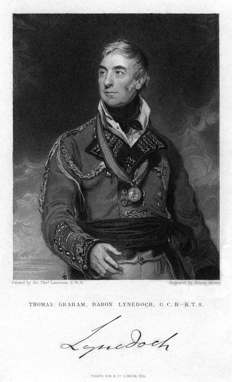 Porträt von Thomas Graham, 1. Baron Lynedoch, schottischer Politiker und Soldat, 1831 von Henry Meyer