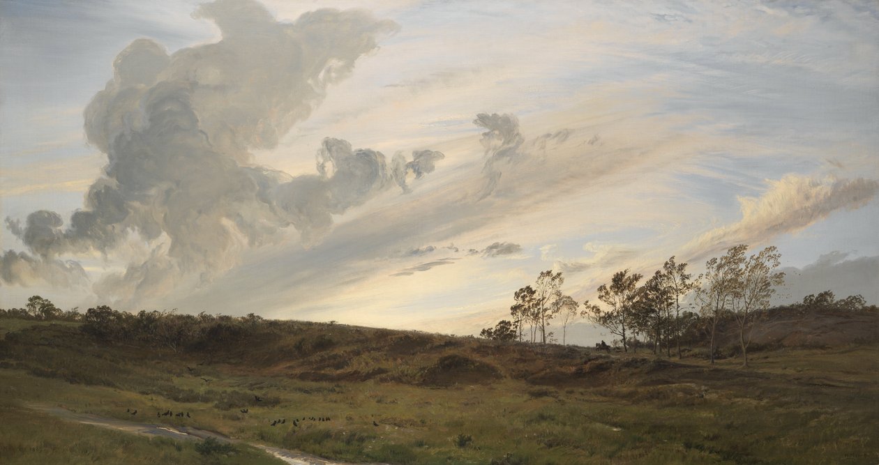 Ein wilder Abend nach dem Regen, Yorkshire von Henry Moore