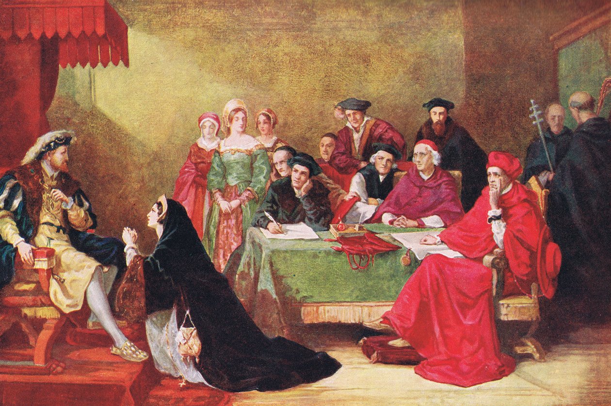 Der Prozess von Königin Katharina, Illustration aus 