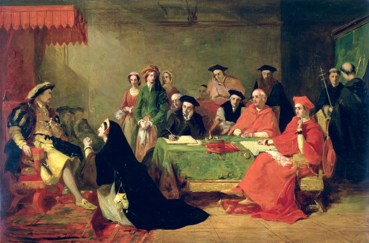 Der Prozess von Königin Katharina von Aragon, 1848 von Henry Nelson ONeil