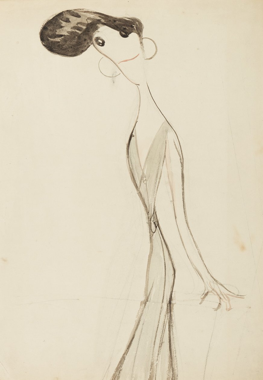 Irene Vanbrugh, Studie für die Serie Stars of the Music Hall Stage, ca. 1908 von Henry Ospovat