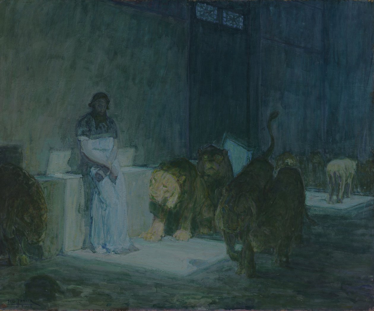 Daniel in der Löwengrube von Henry Ossawa Tanner
