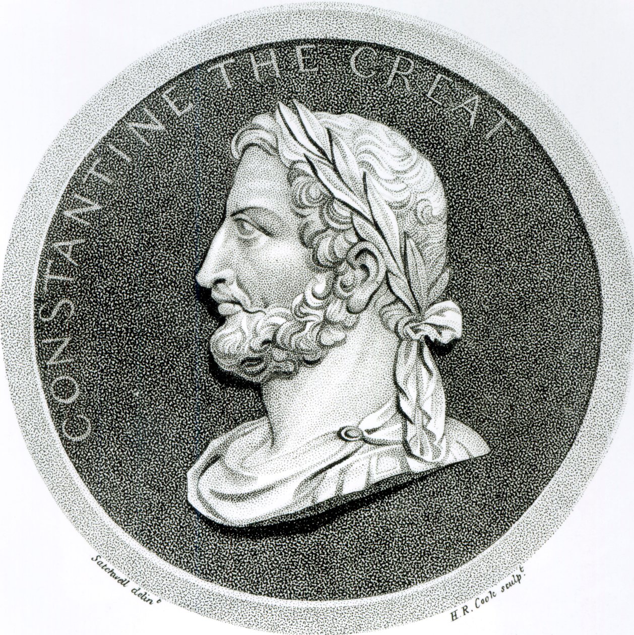 Porträt von Konstantin dem Großen, aus 