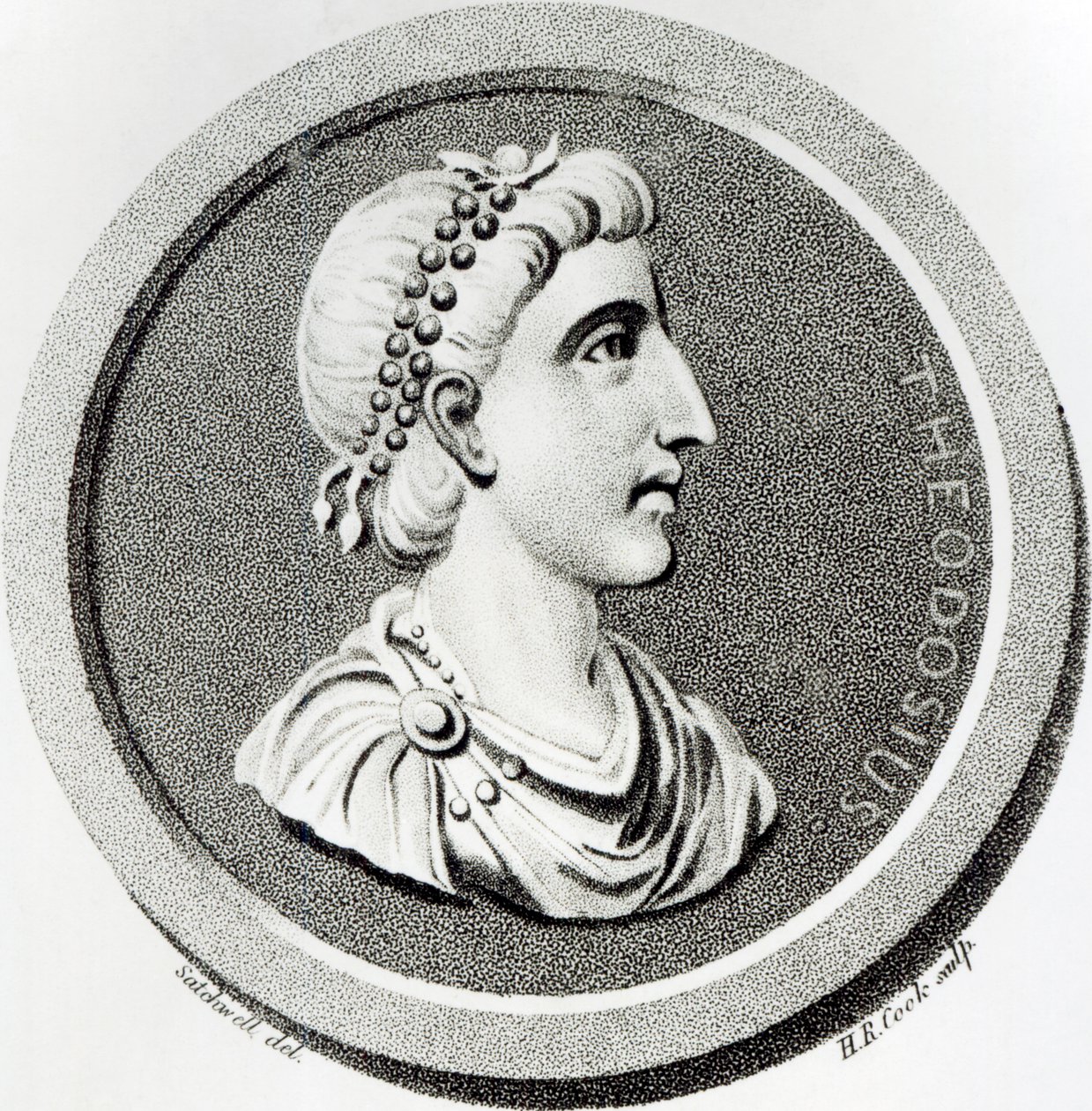 Porträt von Theodosius, aus 