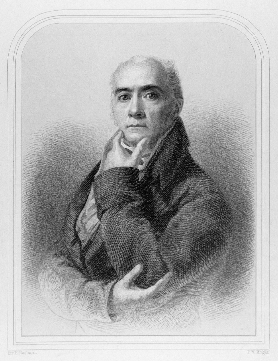 Porträt von Sir Henry Raeburn, graviert von T.W. Knight von Henry Raeburn