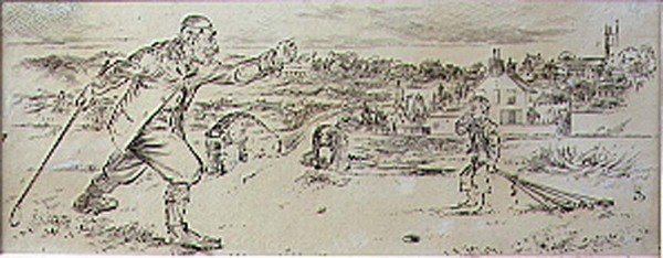 Der wütende Golfer, Illustration aus dem 