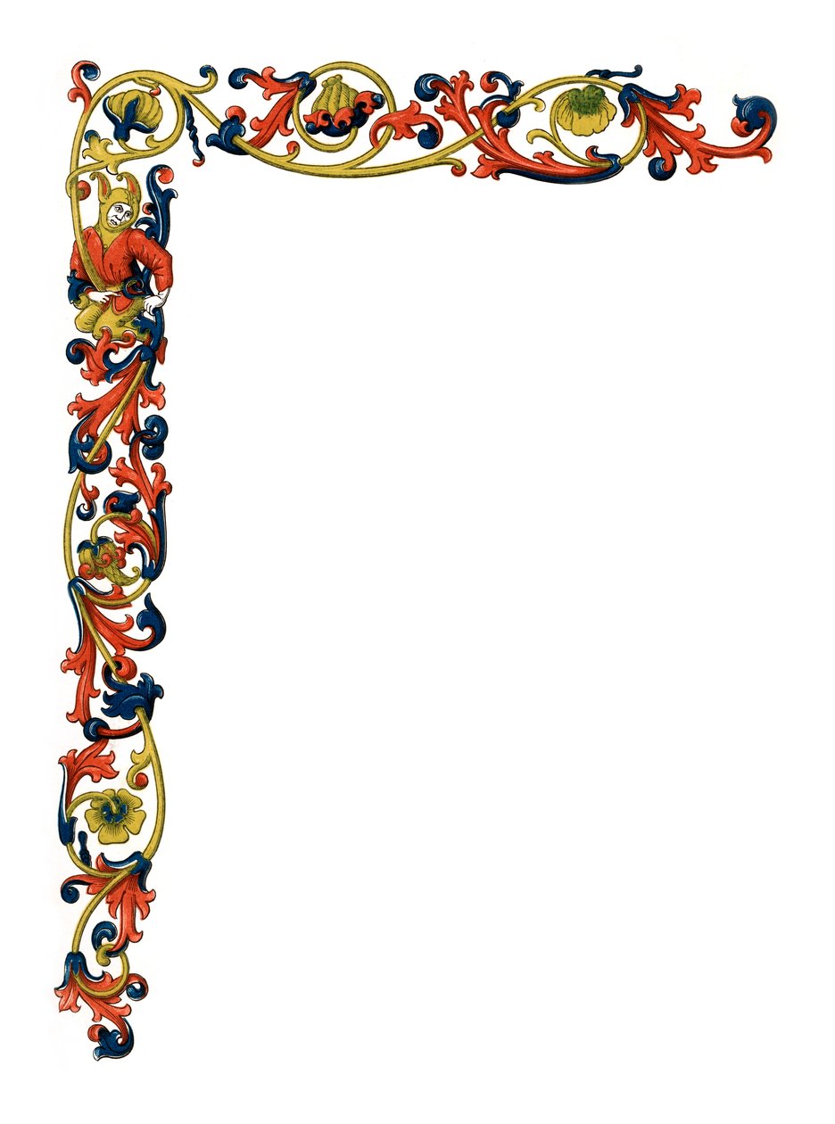 Dekorativer Rand, 15. Jahrhundert, 1843 von Henry Shaw
