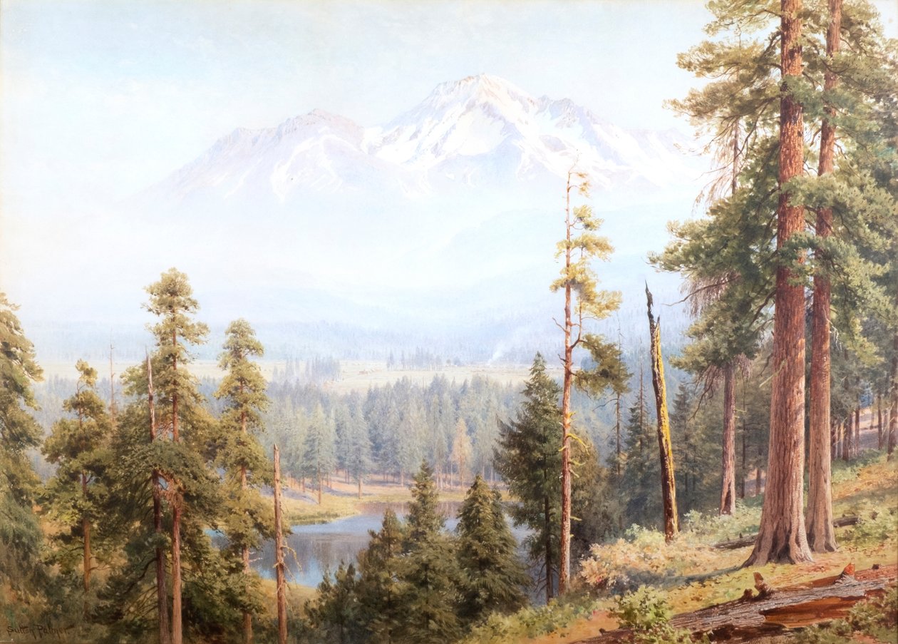 Shasta – Schneewolken, Kalifornien, ca. 1910 von Henry Sutton Palmer