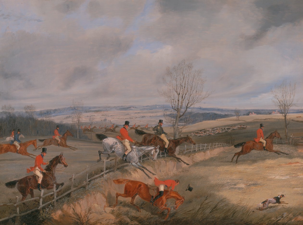 Jagdszene: Das Deckblatt zeichnen, ca. 1840 von Henry Thomas Alken