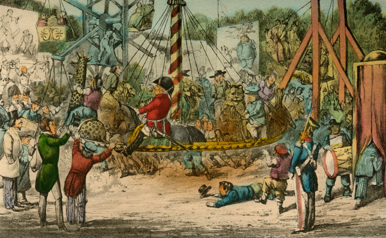 Mr. Jorrocks reitet auf dem Fest in St. Cloud, 1838 von Henry Thomas Alken