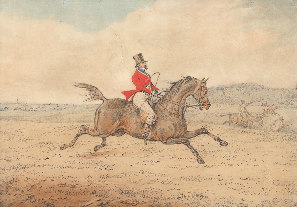 Reiten mit Schwierigkeiten von Henry Thomas Alken