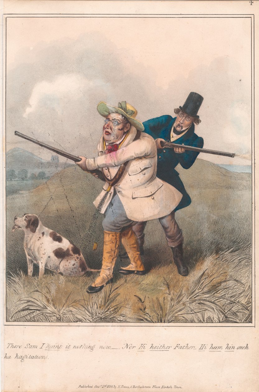Satz von zwölf mit Titelblatt: Sportlicher Satiriker von Henry Thomas Alken