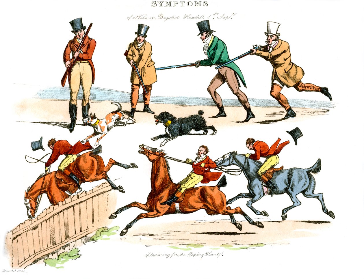 Symptome des Amüsiertseins, 1822 von Henry Thomas Alken