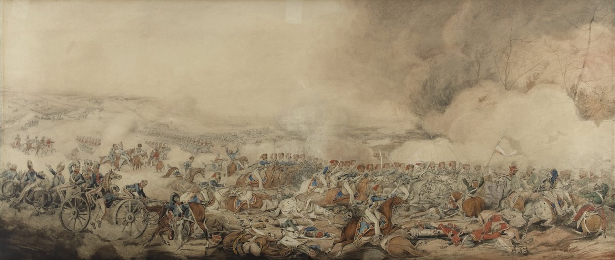 Die Schlacht von Waterloo, 18. Juni 1815 von Henry Thomas Alken