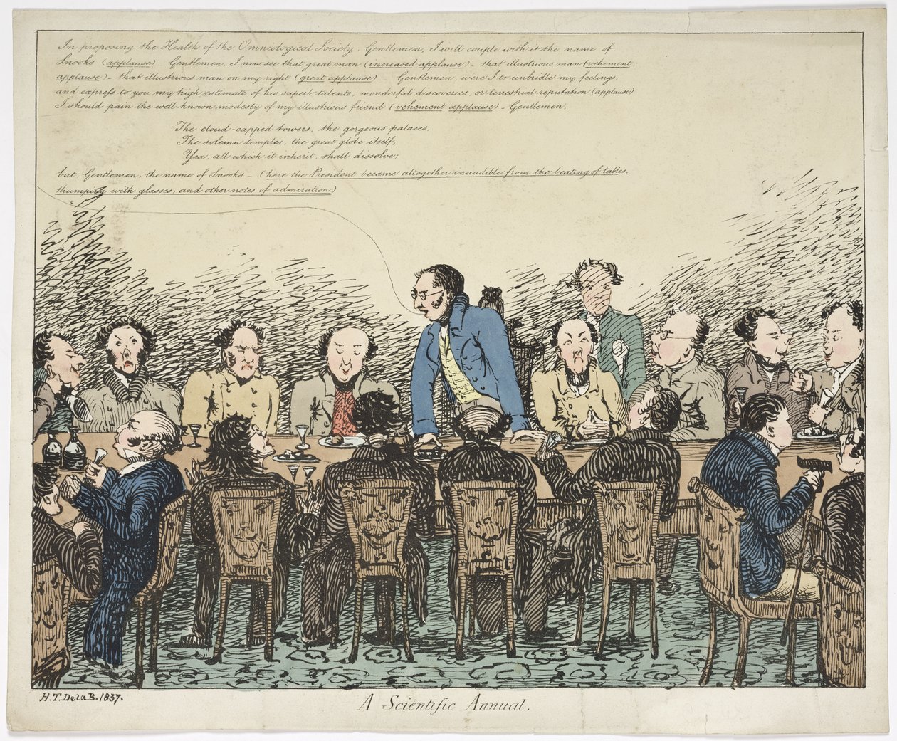 Ein wissenschaftlicher Jahresbericht, 1837 von Henry Thomas after De La Beche