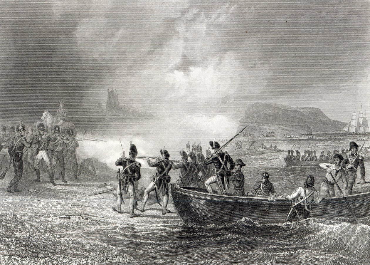 Versuch der französischen Flotte, in der Bantry Bay, Cork zu landen von Henry Warren