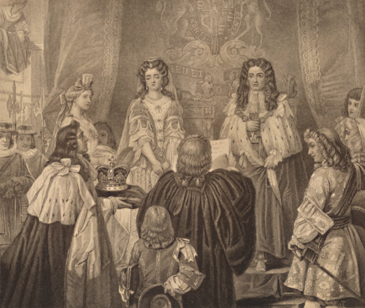 Die Krone, die Wilhelm und Maria angeboten wurde, 1689, 1886 von Herbert Bourne