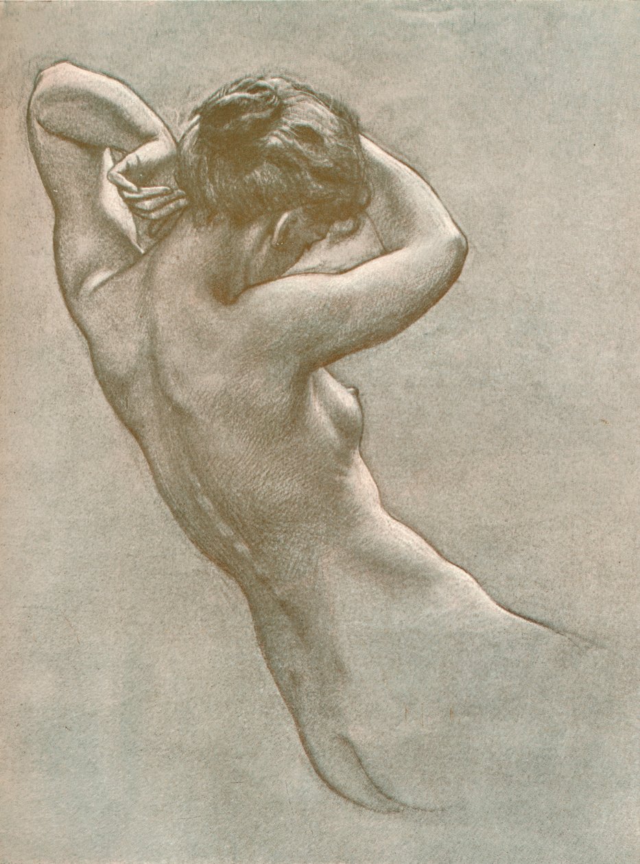 Studie für Prospero, der Nymphen und Gottheiten beschwört, ca. 1902, 1903 von Herbert James Draper