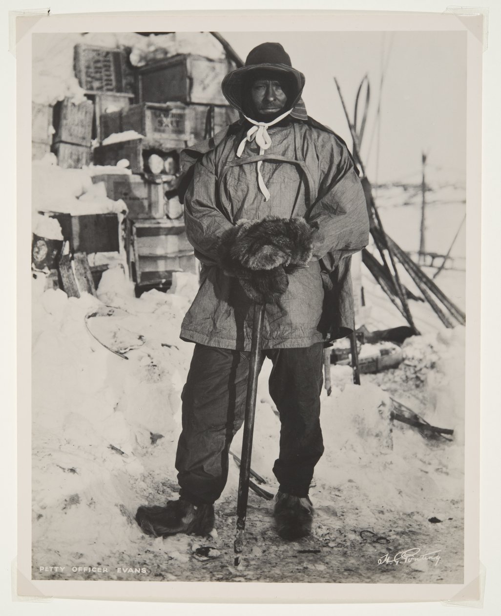 Unteroffizier Evans während der Terra Nova Expedition (1910-13) zum Südpol von Herbert Ponting