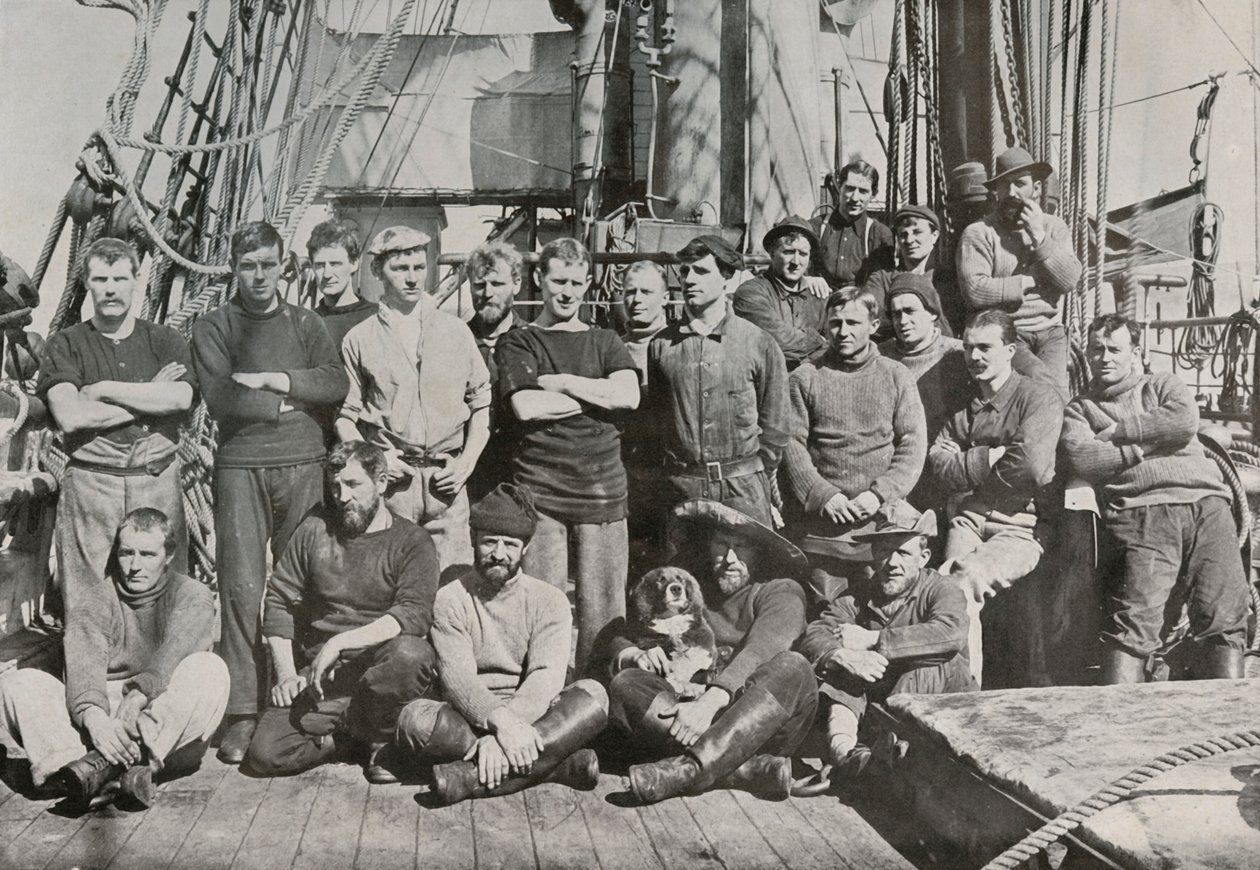 Die Besatzung der Terra Nova, um 1910-1913, 1913 von Herbert Ponting