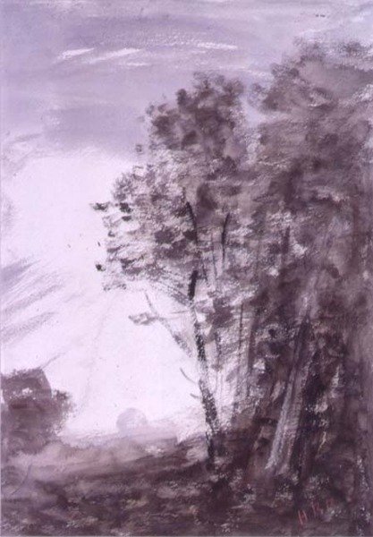 Landschaft mit Bäumen von Hercules Brabazon Brabazon