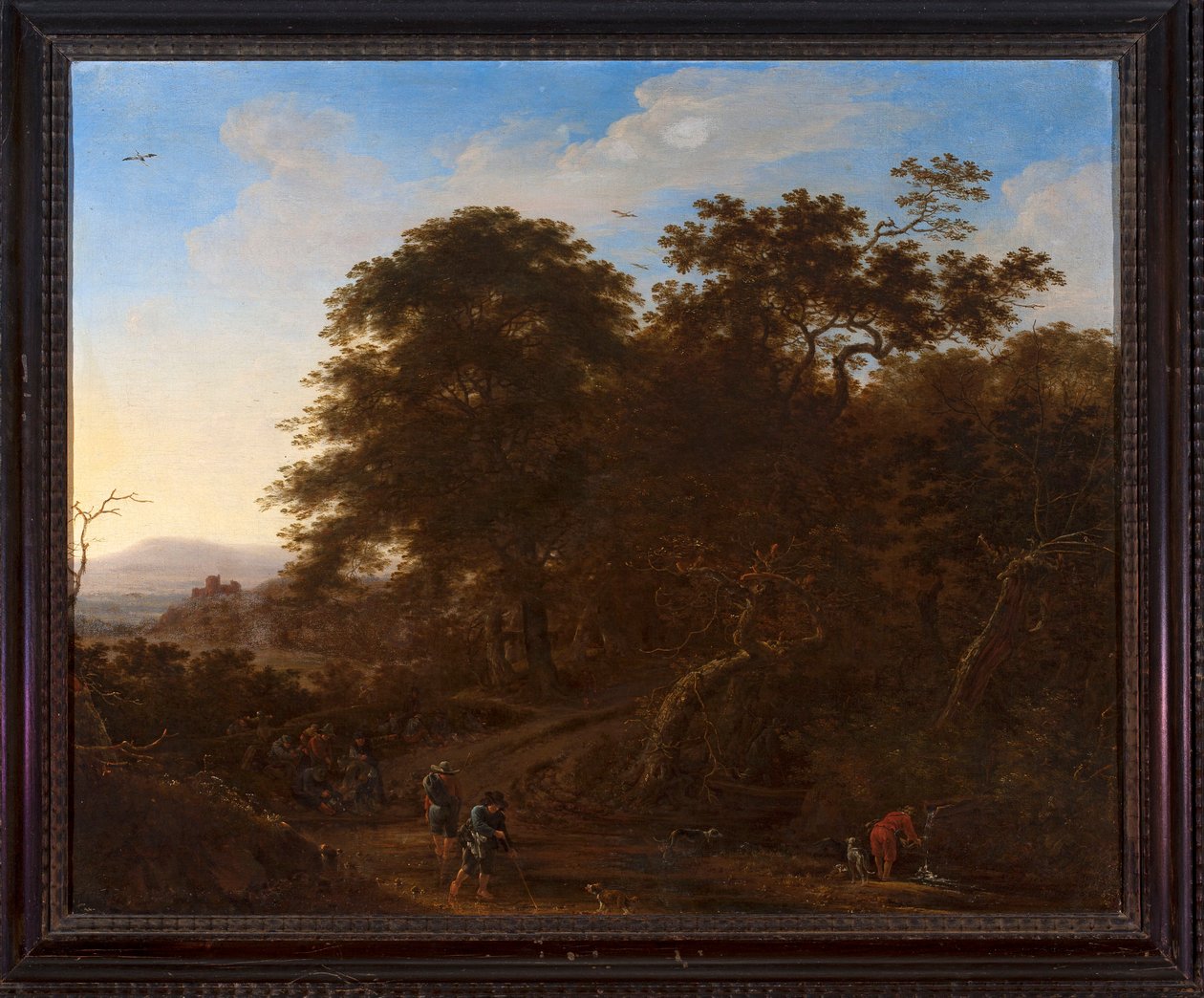Landschaft mit Reisenden von Herman Saftleven