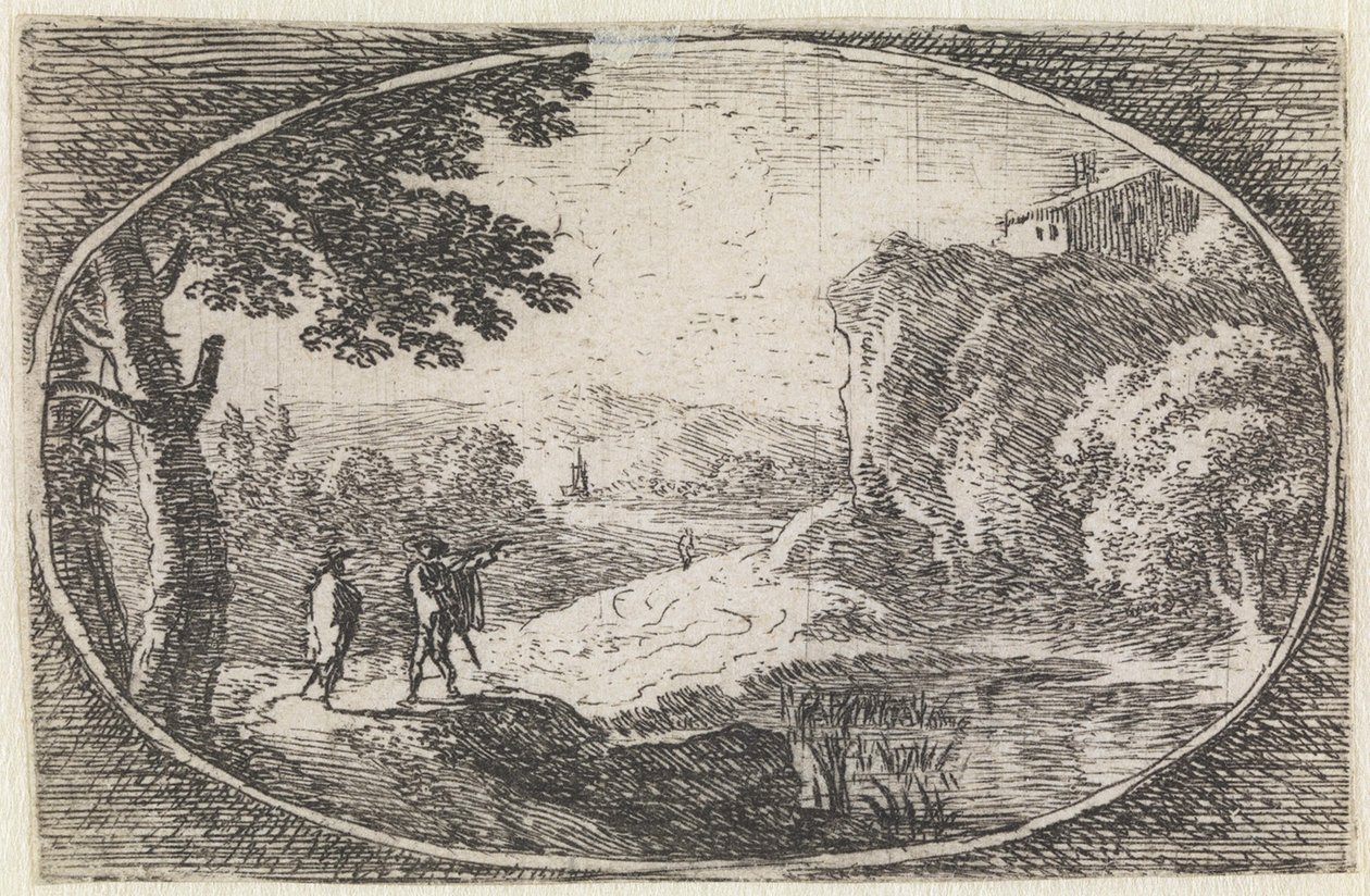 Landschaft (Nr. 15 aus der Serie: variae campestrum fantasiae) von Herman van Swanevelt